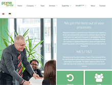 Tablet Screenshot of prime4services.de